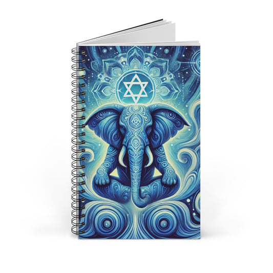 Throat Chakra Elephant Spiral Journal
