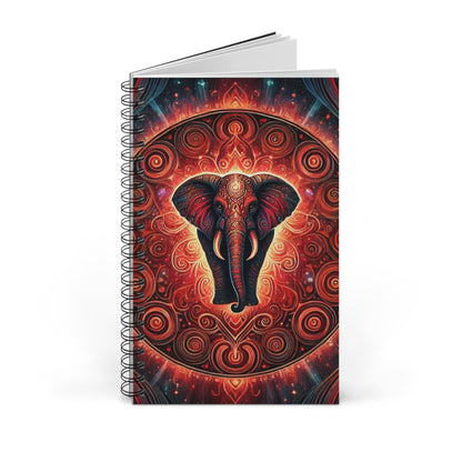 Root Chakra Elephant Spiral Journal