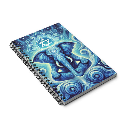 Throat Chakra Elephant Spiral Journal