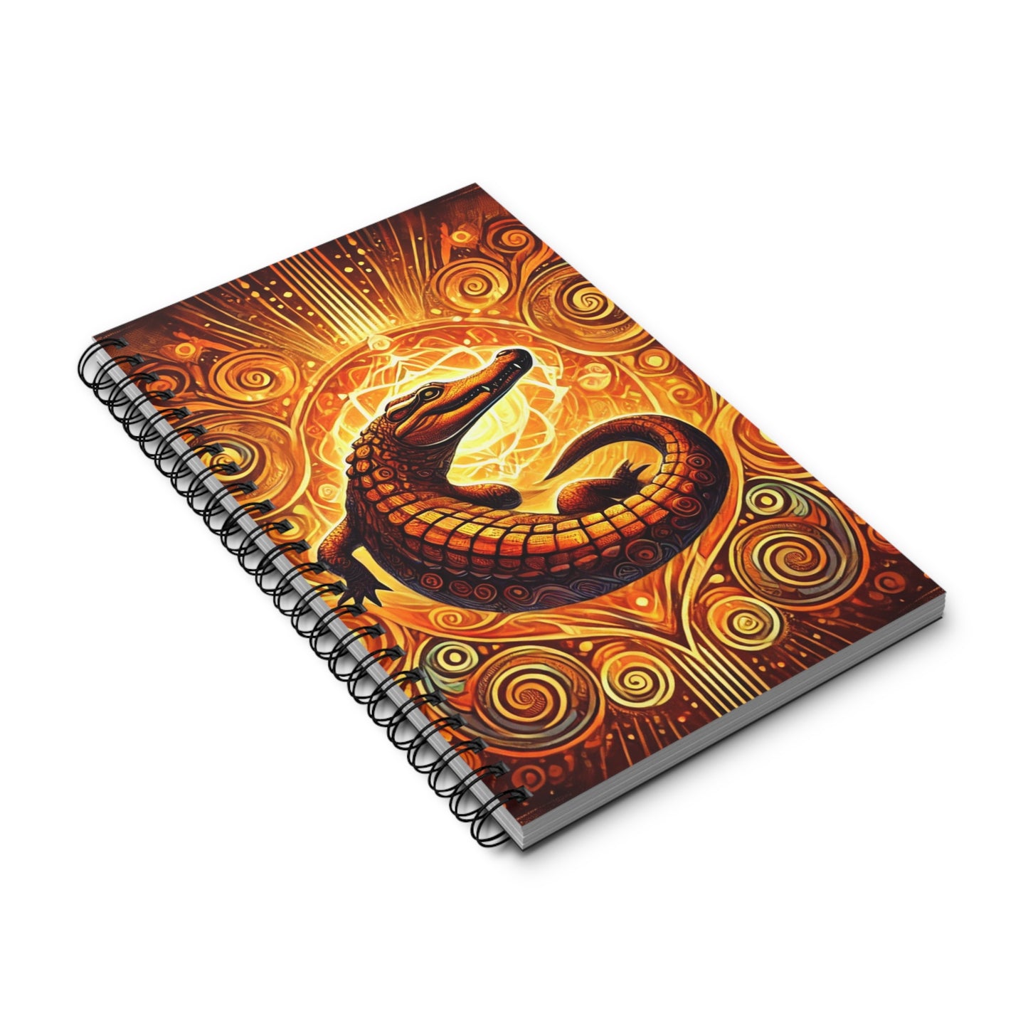 Sacral Chakra Crocodile Spiral Journal