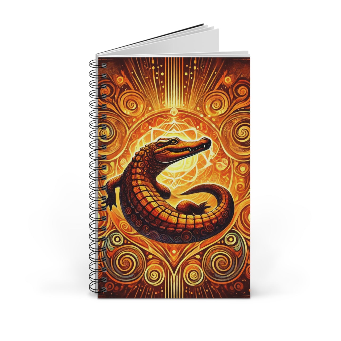 Sacral Chakra Crocodile Spiral Journal