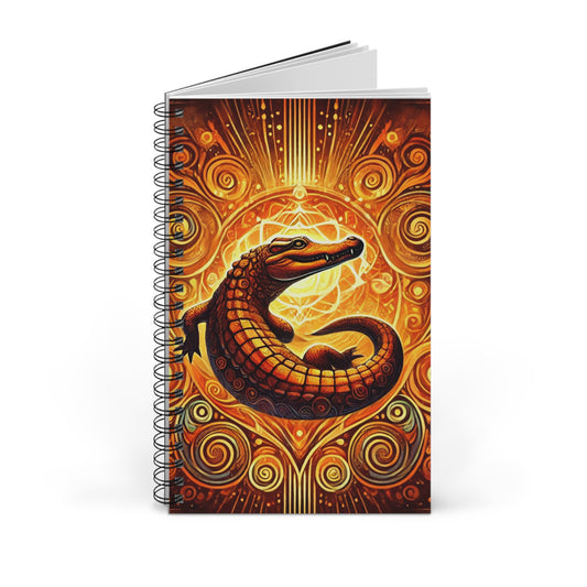 Sacral Chakra Crocodile Spiral Journal