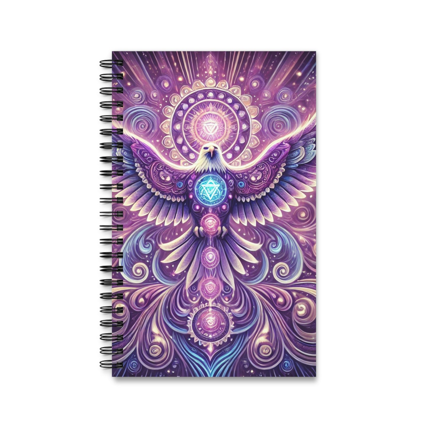 Crown Chakra Eagle Spiral Journal