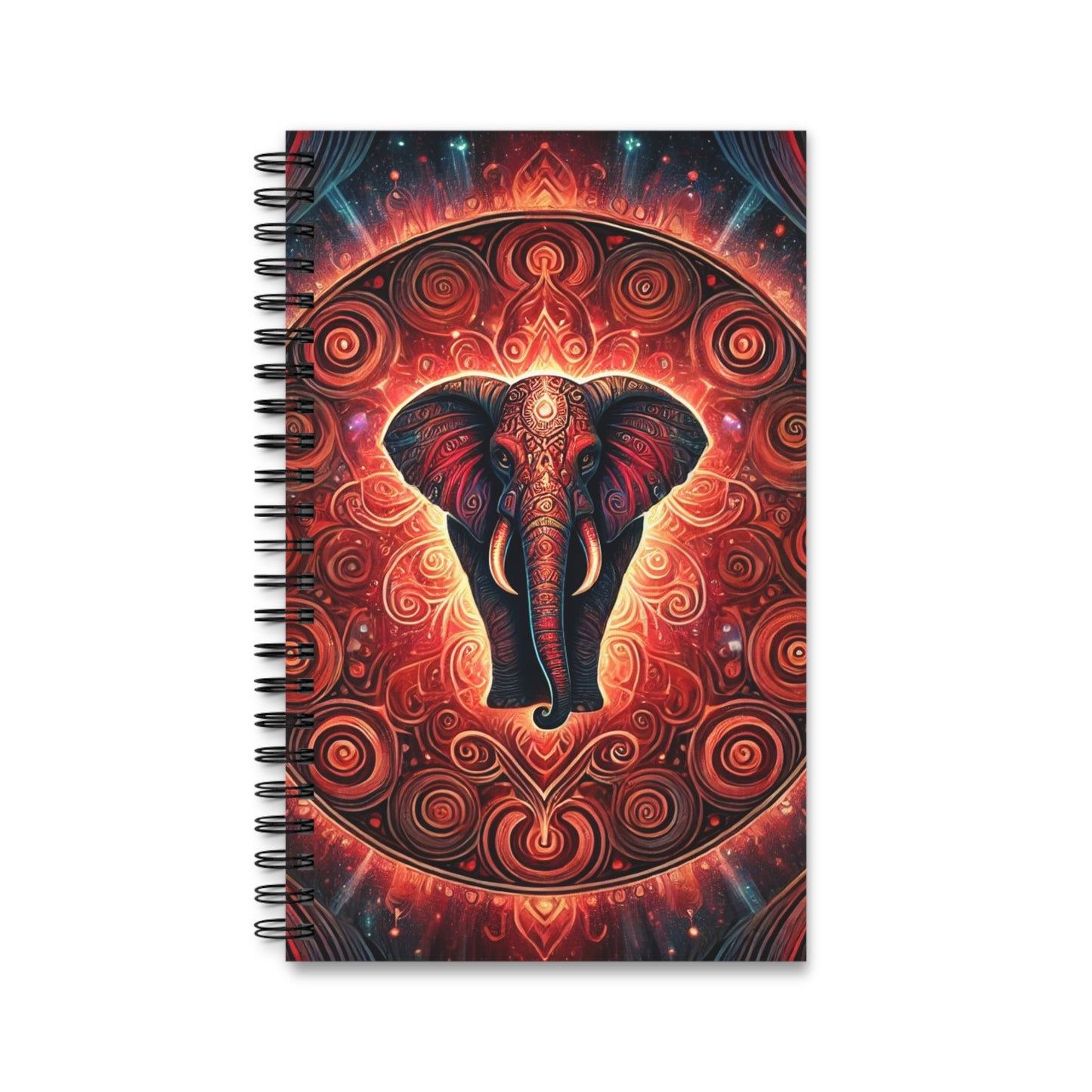 Root Chakra Elephant Spiral Journal