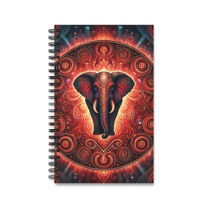 Root Chakra Elephant Spiral Journal
