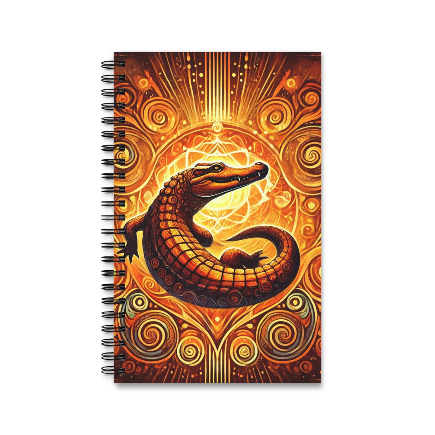 Sacral Chakra Crocodile Spiral Journal